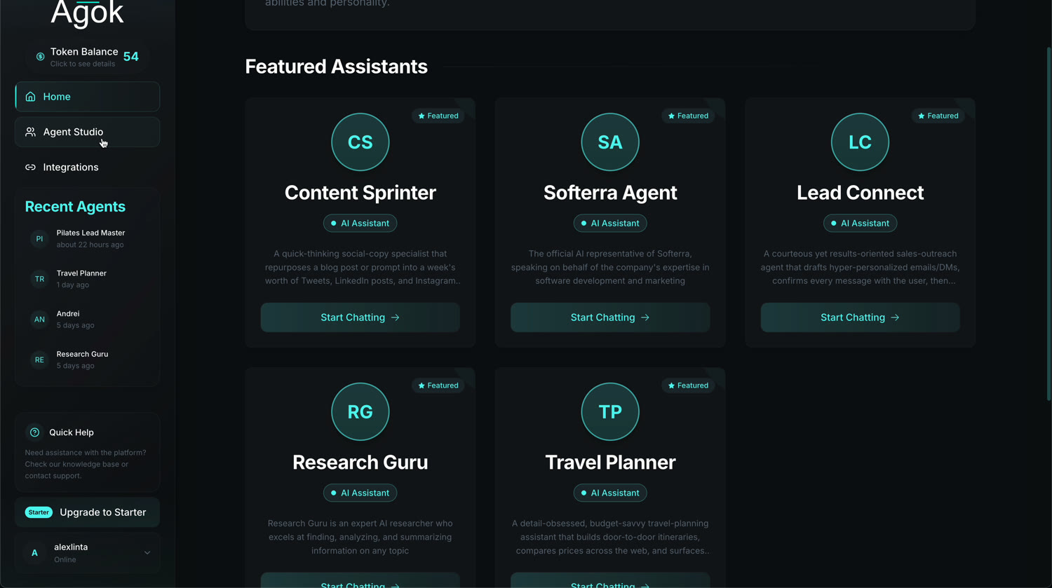 Agok — No-code AI agentic framework